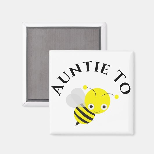 叔母の新しい叔母の赤ちゃんシャワーになる マグネット (正面/裏面)