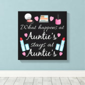 叔母の時に何が起こるか キャンバスプリント (インサイチュ (ウッドフロア))