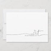 叔母の朝結婚にかわいいメッセージへ (正面)