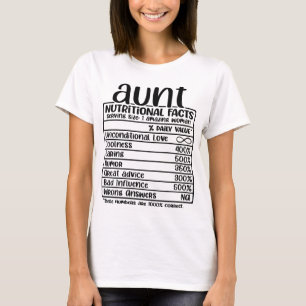 叔母の栄養事実おもしろい Tシャツ