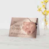 叔母の死に際の同情カード カード (黄色い花)