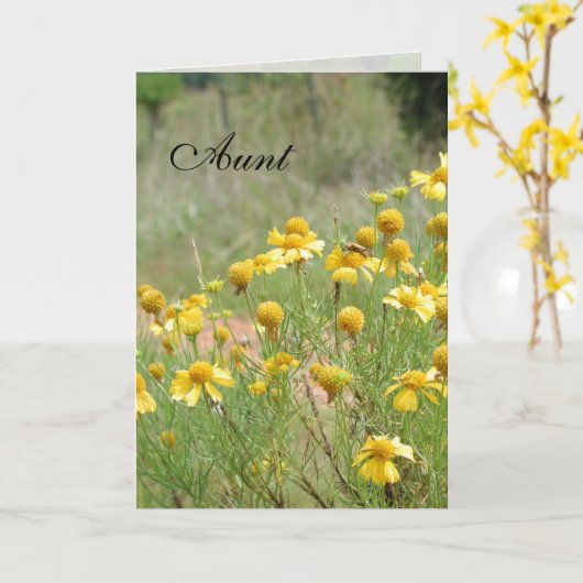 叔母の母の日のカードbyヤンツ カード (黄色い花)