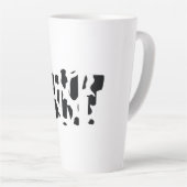 叔母の牛のプリントの牛のパターン カフェラテマグ (右アングル)