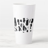 叔母の牛のプリントの牛のパターン カフェラテマグ (正面)