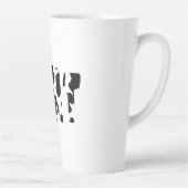 叔母の牛のプリントの牛のパターン カフェラテマグ (右)