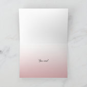 叔母の発表カード 案内状 (内部)