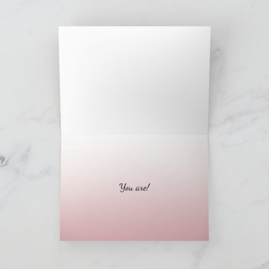 叔母の発表カード 案内状 (内部)