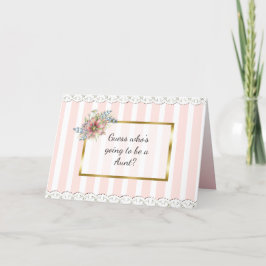 叔母の発表カード 案内状