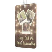 叔母の自動車ベビーデザインあなたの家族の写真 カーエアーフレッシュナー (左)