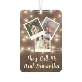 叔母の自動車ベビーデザインあなたの家族の写真 カーエアーフレッシュナー