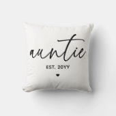 叔母の設立エレガントタイポグラフィニュー叔母 クッション (正面)