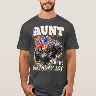叔母の誕生日ボーイモンスタートラック誕生日ギ Tシャツ