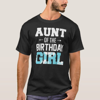 叔母の誕生日女の子バレーボール叔母の家族M Tシャツ