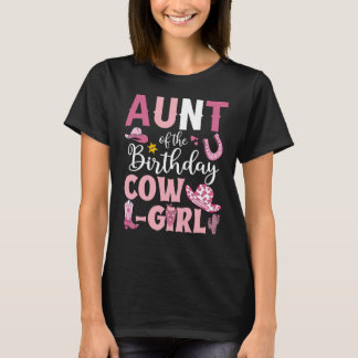 叔母の誕生日女性のカーボーイロデオパーティーBデイGir Tシャツ