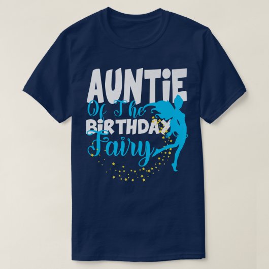 叔母の誕生日妖精ファンタジー誕生日分隊 Tシャツ (デザイン正面)