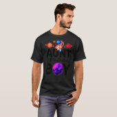叔母の誕生日宇宙飛行士ボーイ宇宙テーマ Tシャツ (正面フル)