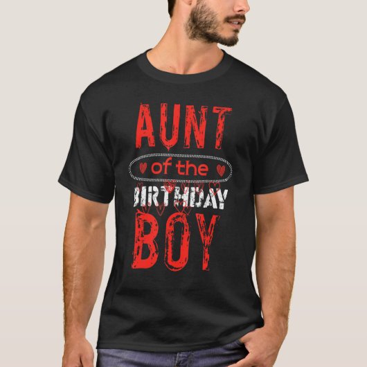 叔母の誕生日男の子かわいい日家族パーティー Tシャツ (正面)
