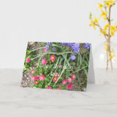 叔母の誕生日花壇 カード (黄色い花)