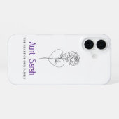 叔母のiPhoneケース – 私たちの家族のハート iPhone 16ケース (裏面横)