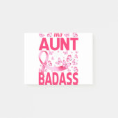 叔母はひどい乳がん認識度 ポストイット (正面)