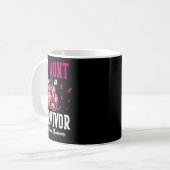 叔母は乳がん阿波を支える生き残りだ コーヒーマグカップ (正面左)