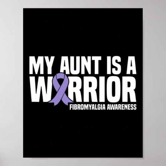 叔母は戦士の線維筋痛認識度 ポスター (正面)