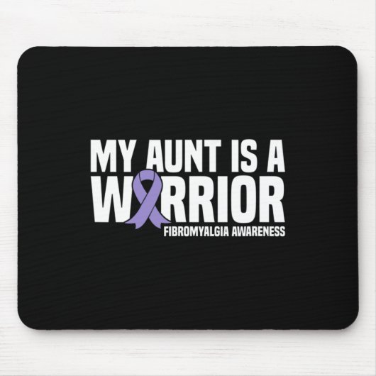 叔母は戦士の線維筋痛認識度 マウスパッド (正面)