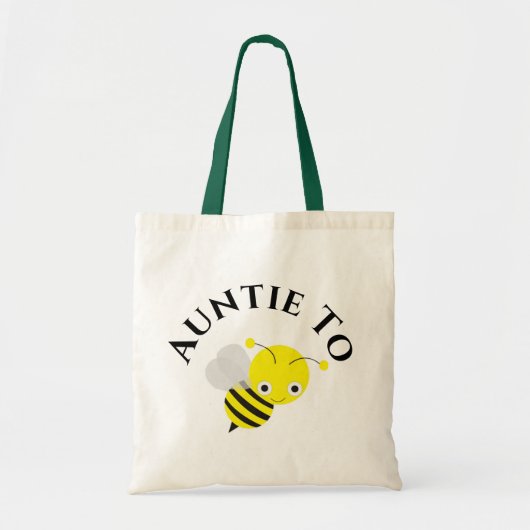 叔母は新しい叔母の妊娠の発表ギフトになる トートバッグ (正面)