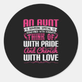 叔母は暖かさで覚える特別な人だ ラウンドシール (正面)