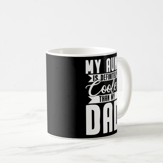 叔母は確かに私のクールパパ コーヒーマグカップ (正面右)