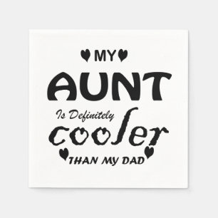 叔母は私のクールパパより間違いない スタンダードカクテルナプキン