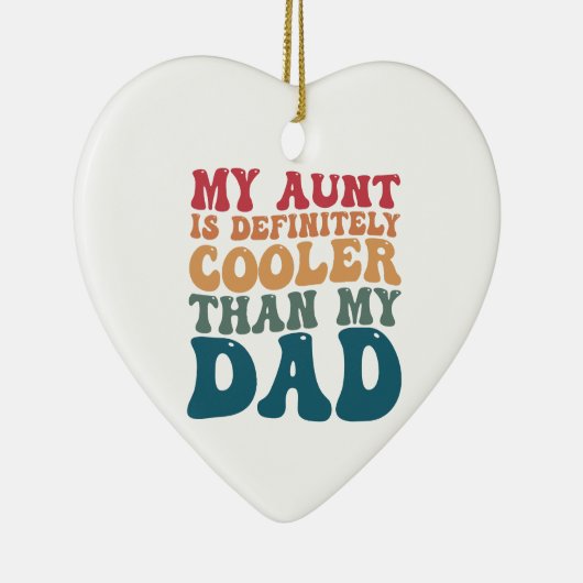 叔母は私のクールパパより間違いない セラミックオーナメント (右)