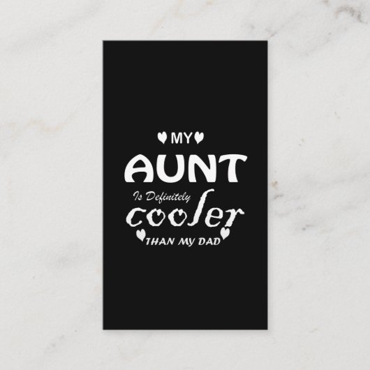 叔母は私のクールパパより間違いない 名刺 (正面)