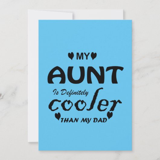 叔母は私のクールパパより間違いない 招待状 (正面)