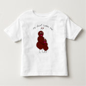 叔母は私のAntシャツを愛している トドラーTシャツ (正面)