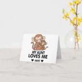 叔母は私を愛している カード (黄色い花)