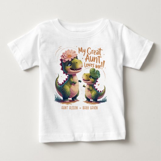 叔母は素晴らし私を愛している ベビーTシャツ (正面)