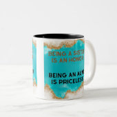 叔母は高価ではない ツートーンマグカップ (正面右)