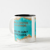 叔母は高価ではない ツートーンマグカップ (正面左)