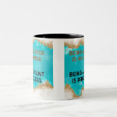 叔母は高価ではない ツートーンマグカップ (中央)