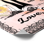 叔母への贈り物、姪からのヒマワリの贈り物 ポスター (角)