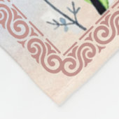 叔母への贈り物、姪からの蝶のプレゼント フリースブランケット (角)