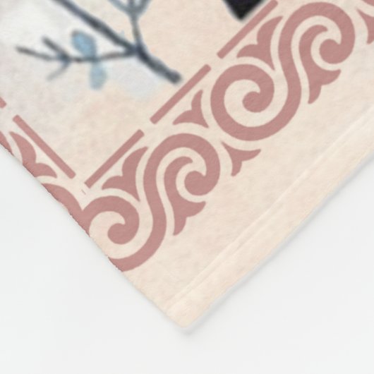 叔母への贈り物、姪からの蝶のプレゼント フリースブランケット (角)