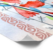 叔母への贈り物、姪からの蝶のプレゼント ポスター (角)