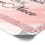 叔母への贈り物、姪からの蝶のプレゼント ポスター (角)