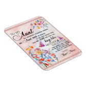 叔母への贈り物、姪からの蝶のプレゼント マグネット (右側)