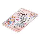 叔母への贈り物、姪からの蝶のプレゼント マグネット (左側)