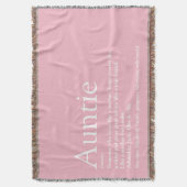 叔母アウンティガーリーピンクモダンおもしろいクール スローブランケット (正面縦)