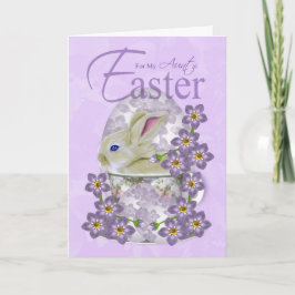 叔母イースターカードとベビーうさぎ – Just For You シーズンカード