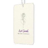 叔母エアフレッシュナー – 私たちの家族のハート カーエアーフレッシュナー (左)